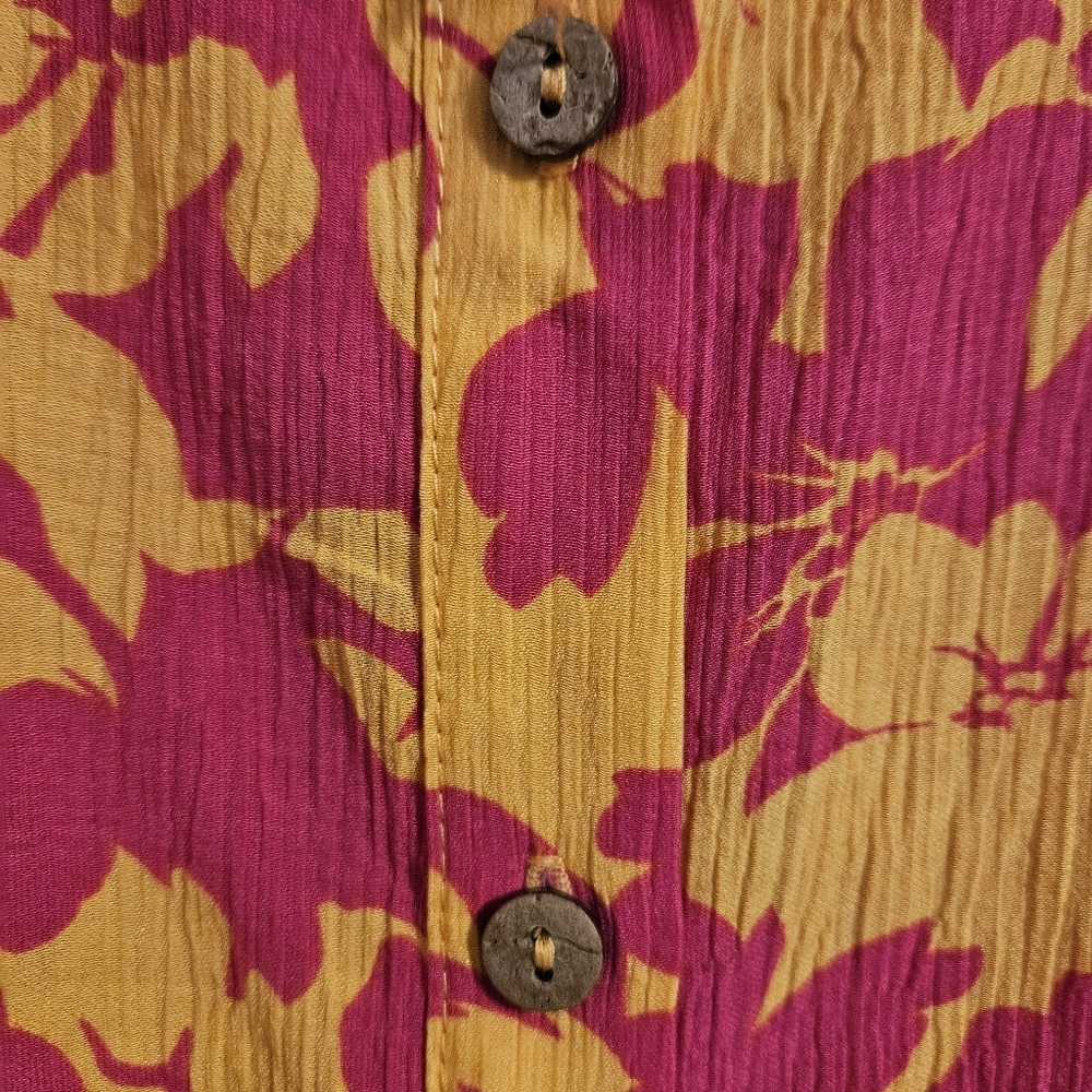 Easel Oversized Blouse Size S Magenta Orange - Picture 5 of 8
